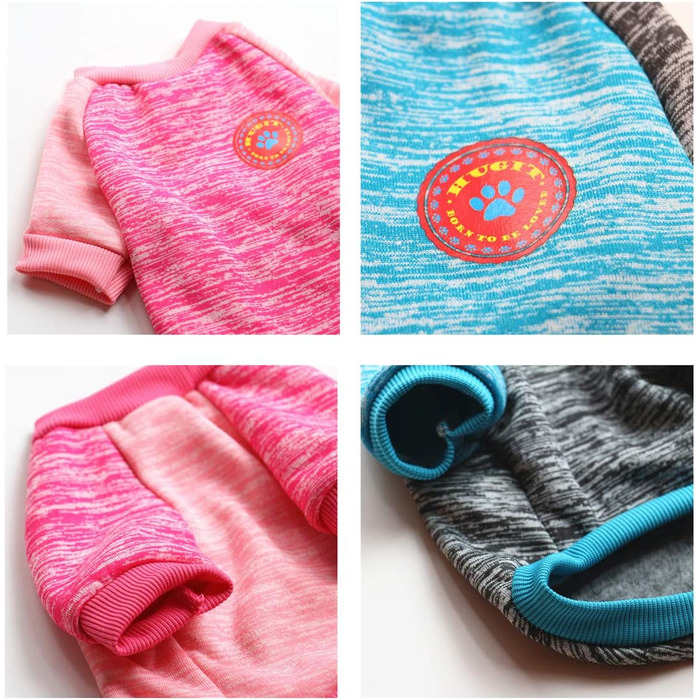 Теплий собачий светр HAPEE для малих та середніх собак з емблемою, для цуценят, котів та собак взимку