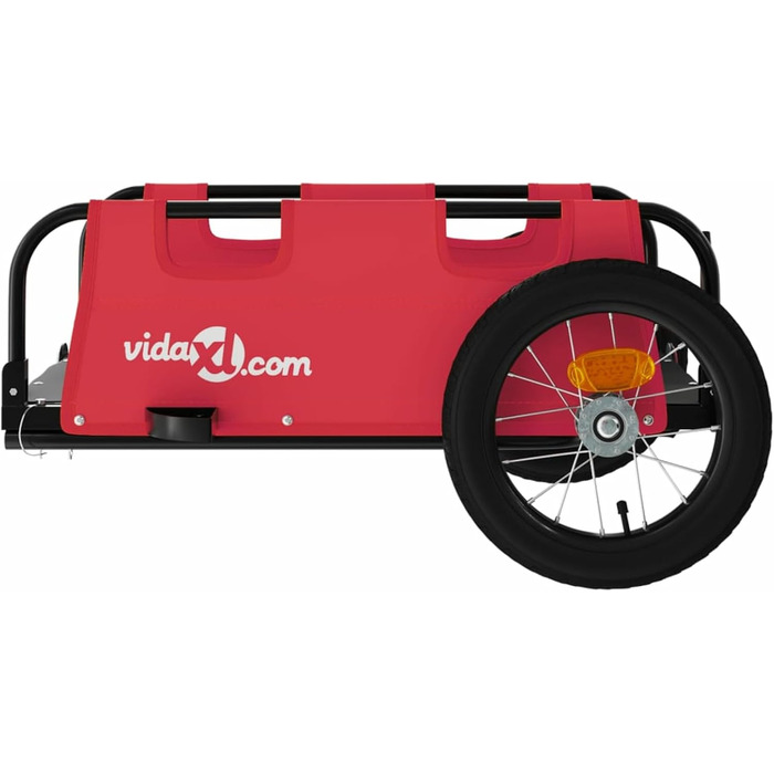 Причіп для велосипеда ARKEM, червоний, з тканиною Oxford та сталевим з'єднувачем. Причіп для велосипеда, кошик для собак