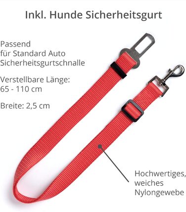 Кришка для автосидіння для собак Pointer, 125 см, сіра - захист заднього сидіння, водонепроникна, миється до 95°C