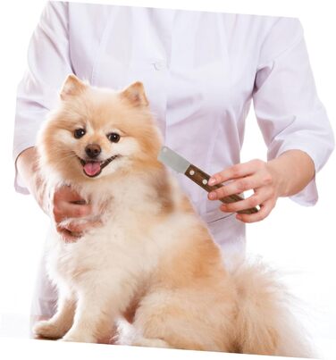 Видалення шерсті для собак: щітка-трімер з 2 металевими щітками для видалення підшерстка та відмерлого волосся