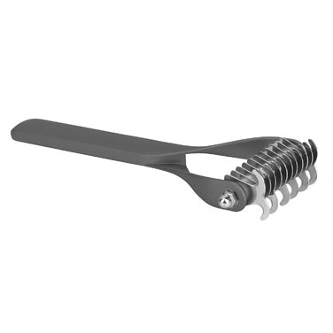 Інструмент для догляду за тваринами: двосторонній гребінець для підшерстка, щітка для собак і котів, гребінець з гострою клинком для видалення ковтунів та відмерлого хутра (S) Чорний S