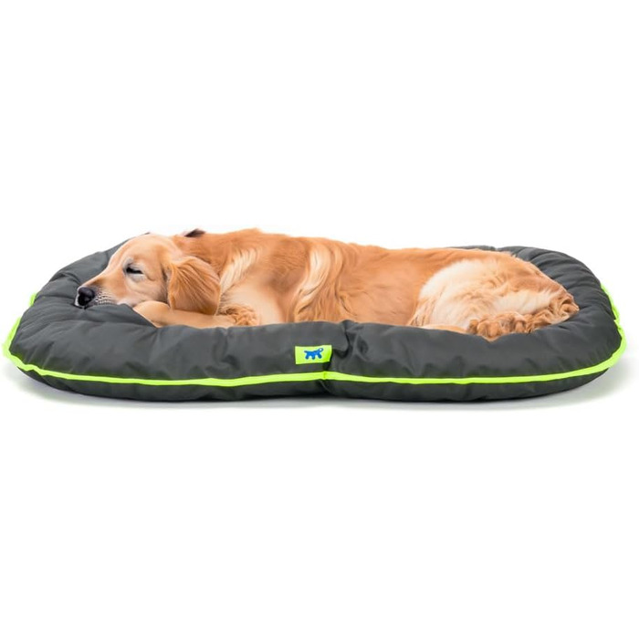 Кіжучка для собак Ferplast Oscar, велика, чорна, 100 x 70 x 12 см, водонепроникний матрац, тканина, що не дряпається, ручне прання