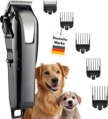 Машинка для стрижки собак Alpenstern® - професійна тиха машинка для собак, котів та коней з щільною шерстю. Тример для собак, машинка для стрижки шерсті, вистригувач. 3 години роботи від акумулятора