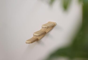 Котяча драбинка Kerbl з натуральної деревини, 38x16,5 см, для стіни, з джутом, для котів, макс. 6 кг