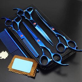 Набір професійних ножиць для грумінгу домашніх тварин QUNINE, нержавіюча сталь, 7.0 дюймів