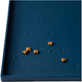 Килимок під миску для котів та собак Leashboss Spritzmatte Medium/Gross, 51 x 33 см, Marine (Морський)