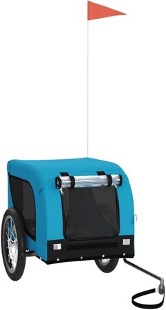 Причіп для велосипеда Gecheer для собак та інших домашніх тварин, блакитний (124 x 65 x 66 см)