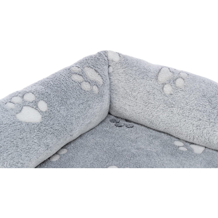 Крісло-ліжко для собак TRIXIE Nando, 60x50 см, сірий - м'яке ліжко з піною, кошик для середніх собак, неслизьке, 37845