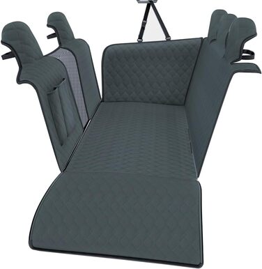 Захисний чохол на сидіння автомобіля для собак, Tesla Model Y 2020-2024, штучна шкіра, водовідштовхувальний, стійкий до подряпин, для заднього сидіння, килимок для тварин, автомобільна гамак з сіткою