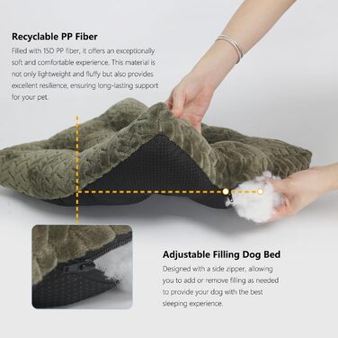 Клітка для собак середнього розміру з м'яким ліжком, 76,2 см, до 18 кг, зелена