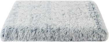 Крісло-лежанка для собак та котів Aomig, квадратне, плюшеве, 75x50x8 см, сірий колір