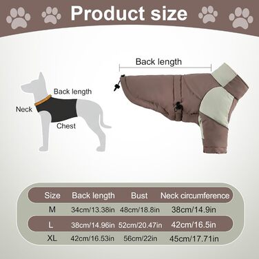 Зимова куртка для собак: тепла, непромокальна, з рукавами, для малих та середніх порід, для катання на лижах, з відбиваючими елементами, можна прати в машині