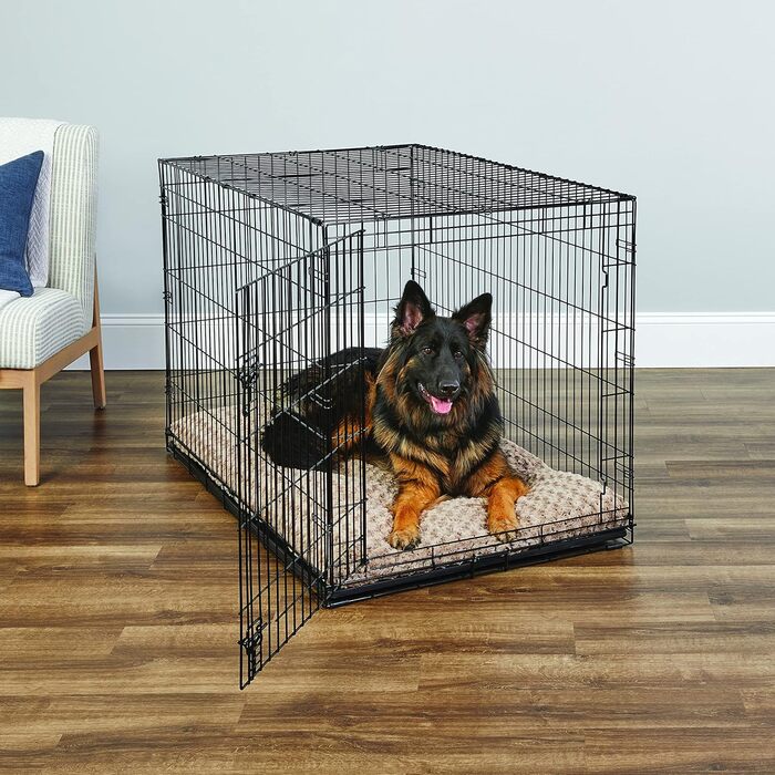 Кія Hundebox B30 - переноска для собак, 76 см, для маленьких порід, з піддоном, захистом підлоги та окремими дверима (124 x 76 x 82 см)