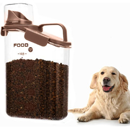 Контейнер для корму для собак і котів, 2,8 л, герметичний, з мірним стаканчиком, BPA-free, для дому та подорожей