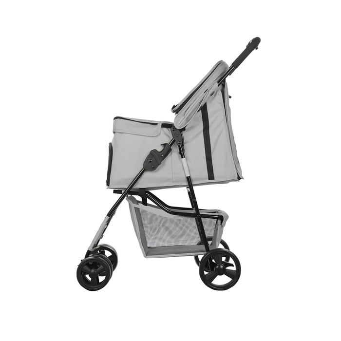 Візок для собак Сенна сірий, зручний для прогулянок