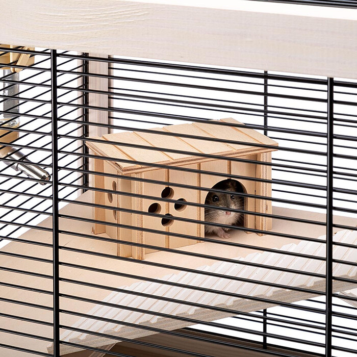 Дерев'яна клітка для гризунів FERPLAST HAMSTERVILLE, 60x34x49 см