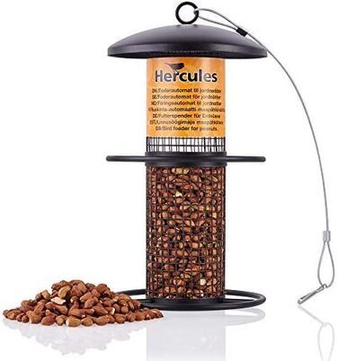 Годівниця для птахів Zooprinz Premium XL з міцними кільцями та захисним дахом – стійка до погодних умов та довговічна – для годівниць Meisenknödel 34716