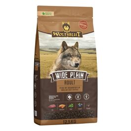 Сухий корм для дорослих собак WOLFSBLUT Wide Plain з кониною, беззерновий, з суперфудами, 12.5 кг