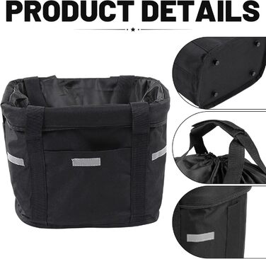 Зручний велосипедний кошик на кермо, для собак та покупок, з адаптером, передній