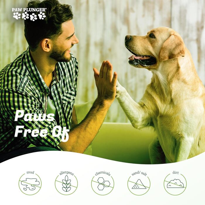 Очищувач лап для собак Large, чорний - Paw Plunger