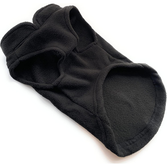 Тепла жилетка JACKO & CO для собак та котів з кільцем для повідка, чорна, розмір XXL (10,8-15,9кг)