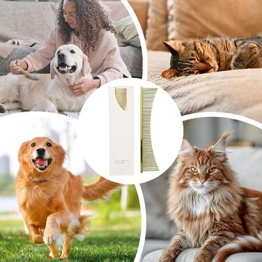 Гребінець для собак від ковтунів, щітка для догляду за шерстю | Також підходить для котів. Інструмент для видалення ковтунів, для цуценят, довгошерстих порід, щоденний догляд, після купання (золотий)