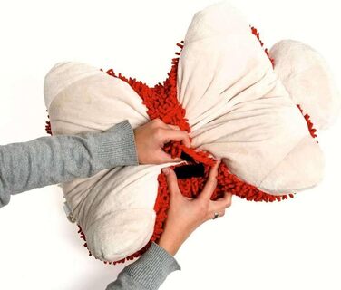 Karlie Dogmaxx Sleep&Play 2 в 1: лежанка-ліжко для собак, червоно-біла, 40 x 40 см