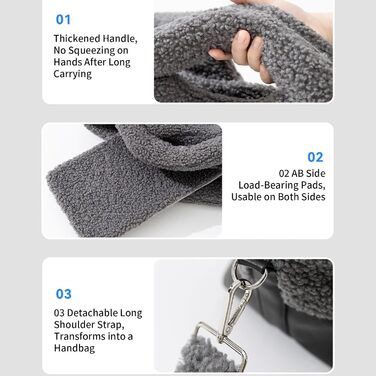 Сумка-переноска для собак та котів | Тепла, водонепроникна переноска для цуценят та кошенят, з ремінним замком, для маленьких та середніх порід, для прогулянок на вулиці (Сіра)