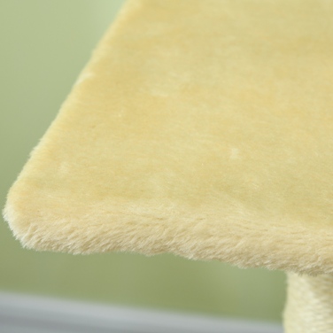 PawHut Cat Tree 72 см Котяча вежа з плюшевими кульками, стовбури з сизалю, платформа, кігтеточка Багатоярусна кігтеточка для кішок, лазіння по дереву, для середніх кішок, кремово-біла | Аосом