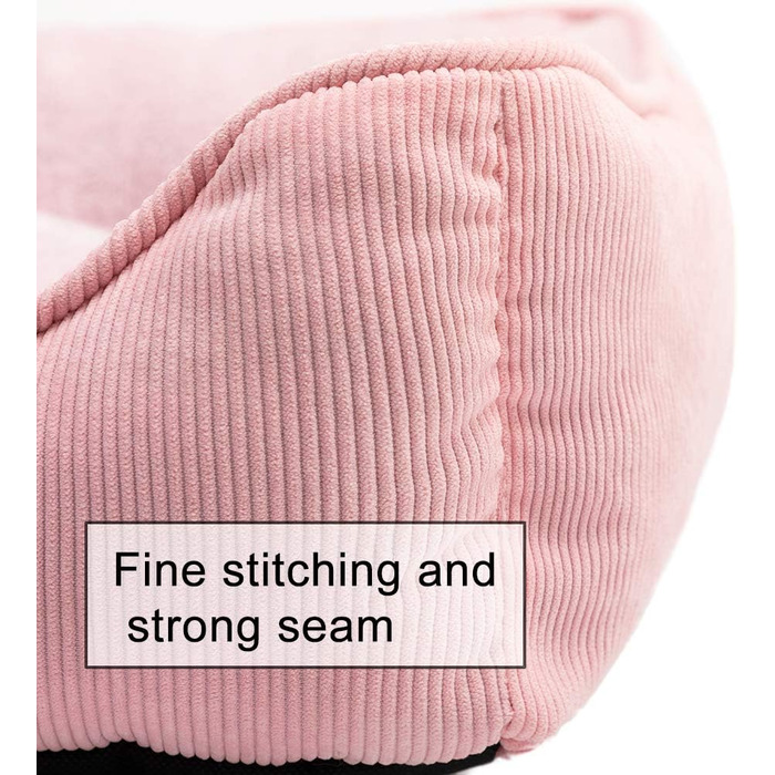 М'яке ліжко для котів та собак, рожеве, 55 x 45 x 15 см