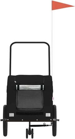 Фasба: Причіп для собак та інших домашніх тварин на велосипед, чорний, 137 x 68 x 72 см