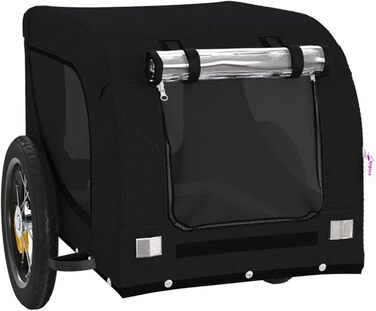 Зручний та безпечний велосипедний причіп для собак Robuster Oxford, чорний, до 30 кг, модель 93996