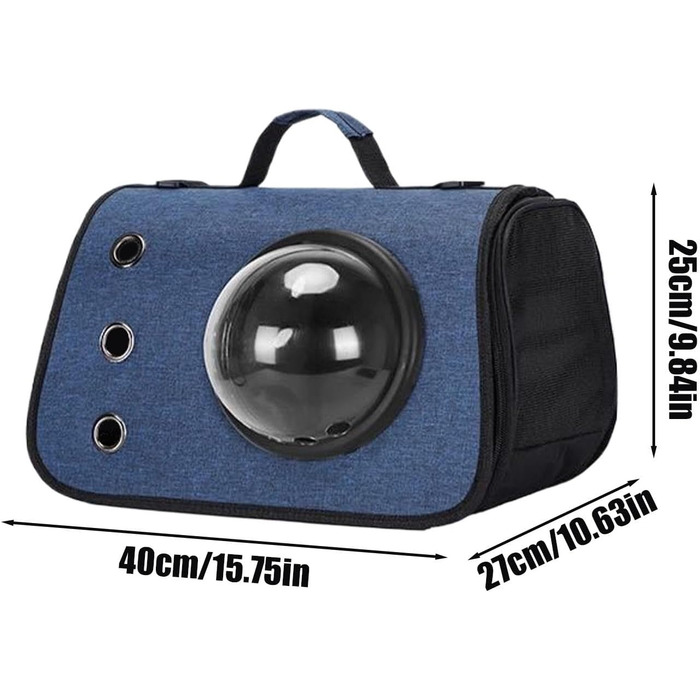 Транспортна сумка для кота/собаки: переноска, дорожній аксесуар, складана сумка для маленьких та середніх тварин (блакитна)