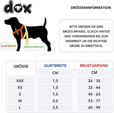 Шлейка для собак DDOXX Nylon Step-In, світловідбиваюча, регульована, анти-вислизання | для маленьких та великих собак, котів, цуценят | для авто | помаранчевий, розмір M