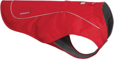 Ruffwear міцна куртка для собак з флісовою підкладкою, для мініатюрних порід, розмір XXS, червона (Red Currant), модель Overcoat