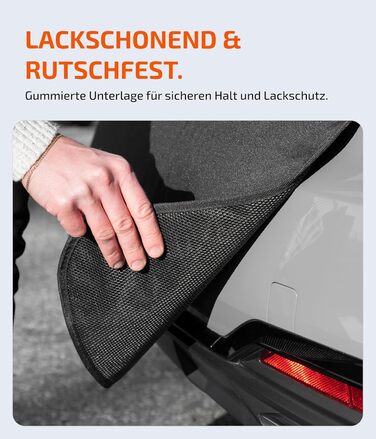 Захист вантажного відсіку LIONSTRONG® – універсальний килимок для багажника авто [з м'якою підкладкою та водонепроникним покриттям] – захист від бруду, подряпин та вологи (100x100 см)