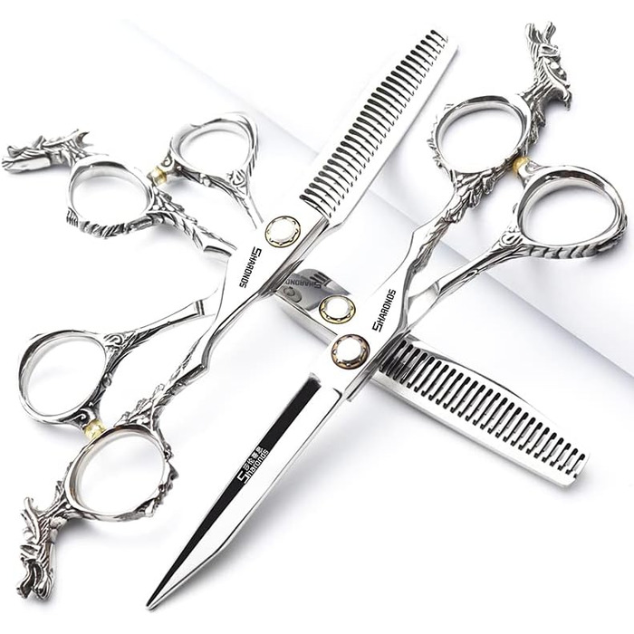 Професійні ножиці для перукарів Silber 440C з високою твердістю, 6 дюймів (3-кількісний набір)