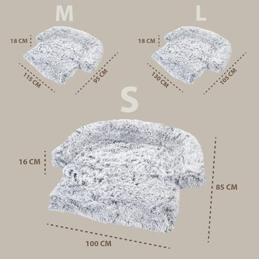 Крісло-ліжко для собак Amazinggirl: 100 x 85 см, м'яке, для маленьких, середніх та великих собак, захист дивану, кошик, лежанка