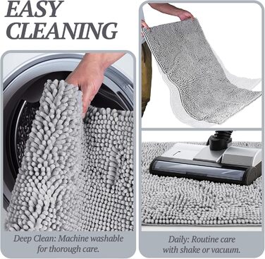 Килимок для собак VIVAGLORY Absorpmax Cleany Mat: поглинаючий, миючий, неслизький, сірий, 80x50 см