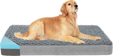 Ліжко для собак GOHOO PET XL, меморі пін, сіре