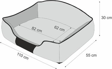 Кругле ліжко для собак Hobbydog KRLCZK2, 84 x 65 см, червоне, XXL