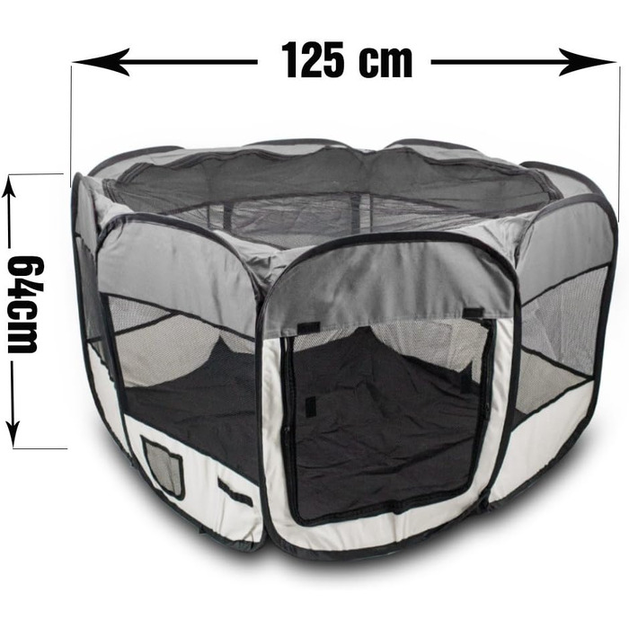 BITUXX® Вольєр для цуценят, вольєр для тварин, переносний вольєр-клітка, кутовий, складаний (зелений)