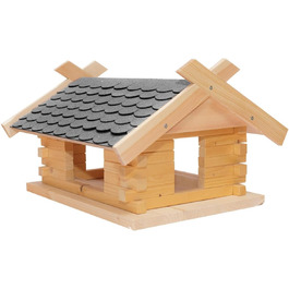 Великий набір для зборки сірого годівнички для птахів, 44×37×27 см