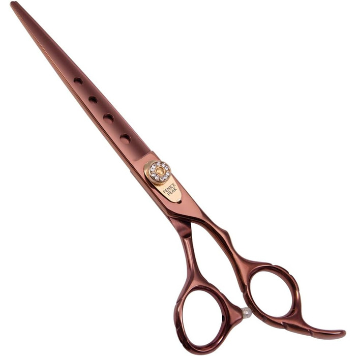 Ножиці для грумінгу собак та котів Fenice Peak, 440C, японська сталь, 17.8 см