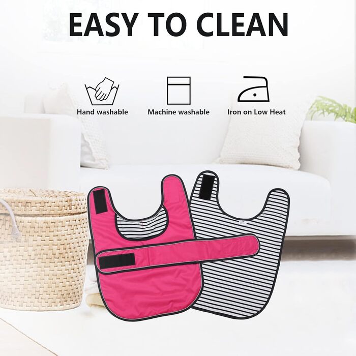 Дощовик для собак Geyecete, рожевий, розмір M (довжина спини 42-45 см), регульований, з відбиваючими елементами