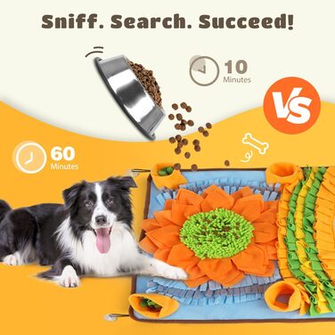 Килимок-нянчильник для собак Nobleza: інтерактивна іграшка-тренажер, 75x58 см