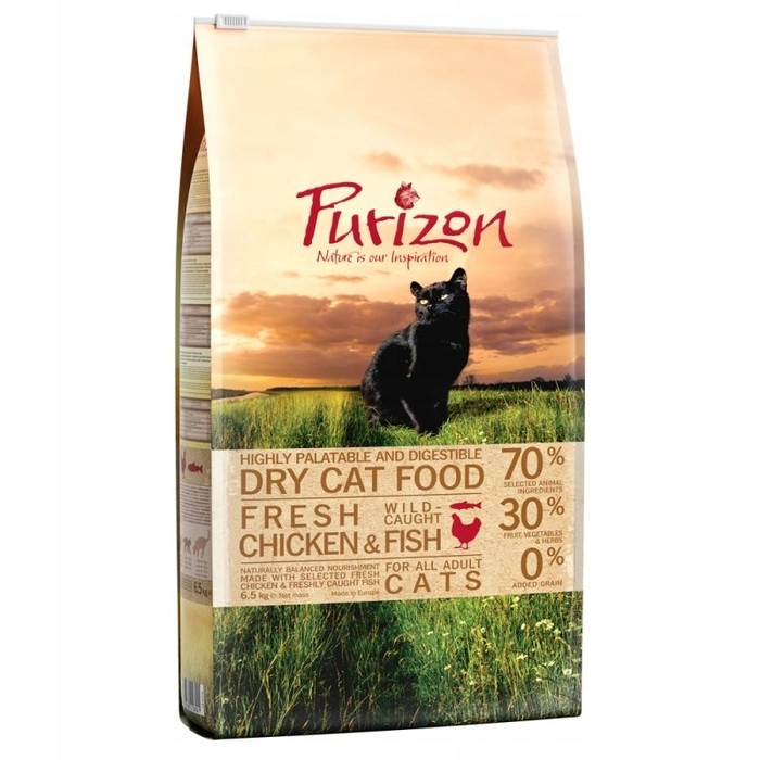 Сухий корм для котів Purizon з куркою та рибою, 6,5 кг