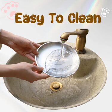 Миски для котів з нержавіючої сталі, 17,3 см, для кошенят та дрібних тварин, 2 шт.