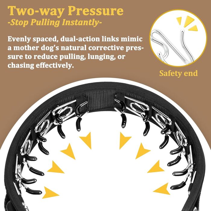 Нашийник для собак від тяги Mayerzon Martingale, світловідбиваючий, для великих та середніх порід (Пітбуль, Малінуа, Доберман), з пряжкою