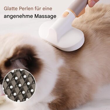 Щітка для собак з довгою шерстю: видаляє підшерстя, для короткої та довгої шерсті, зручна для дому та офісу